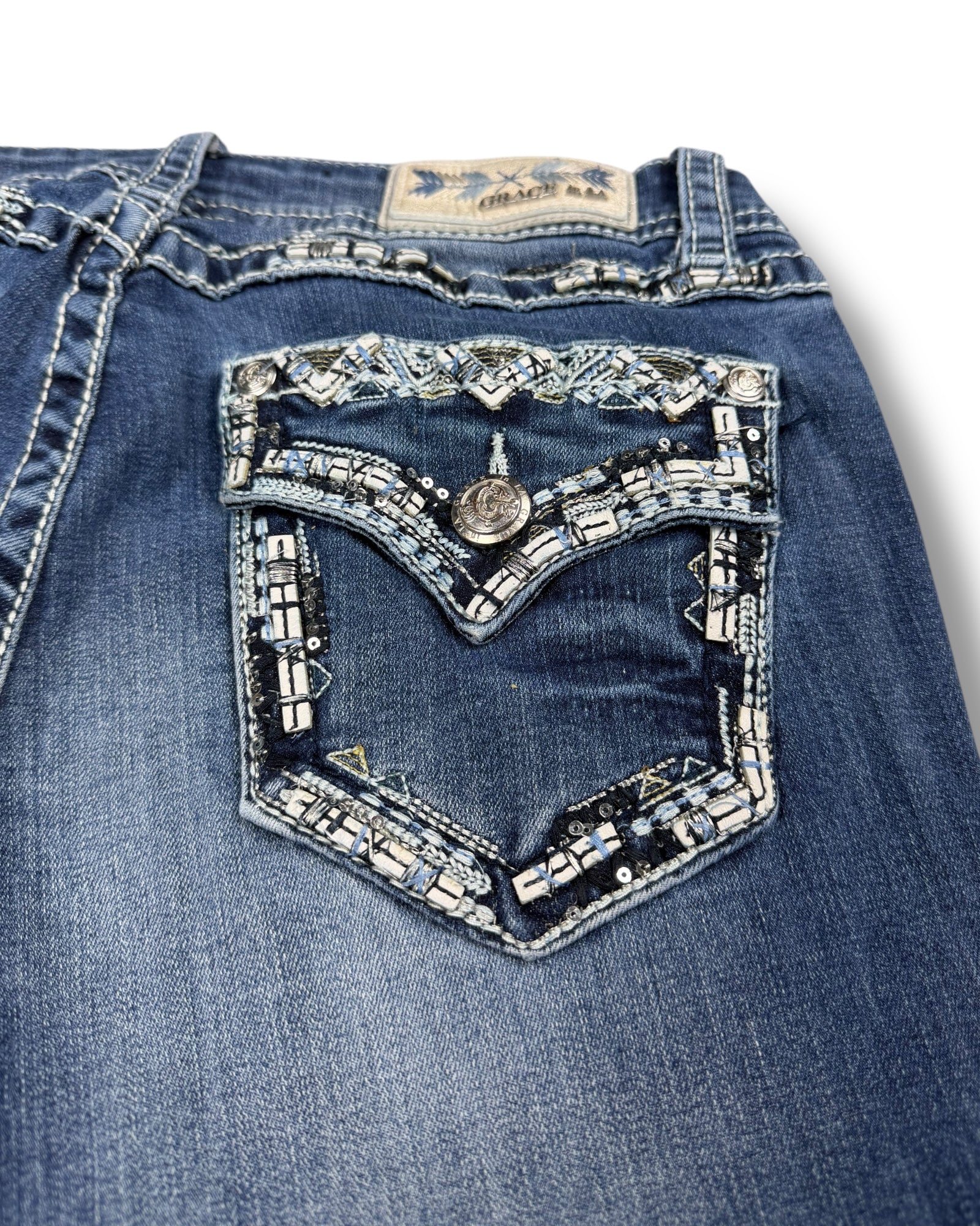 Y2K Flared Jeans (S)
