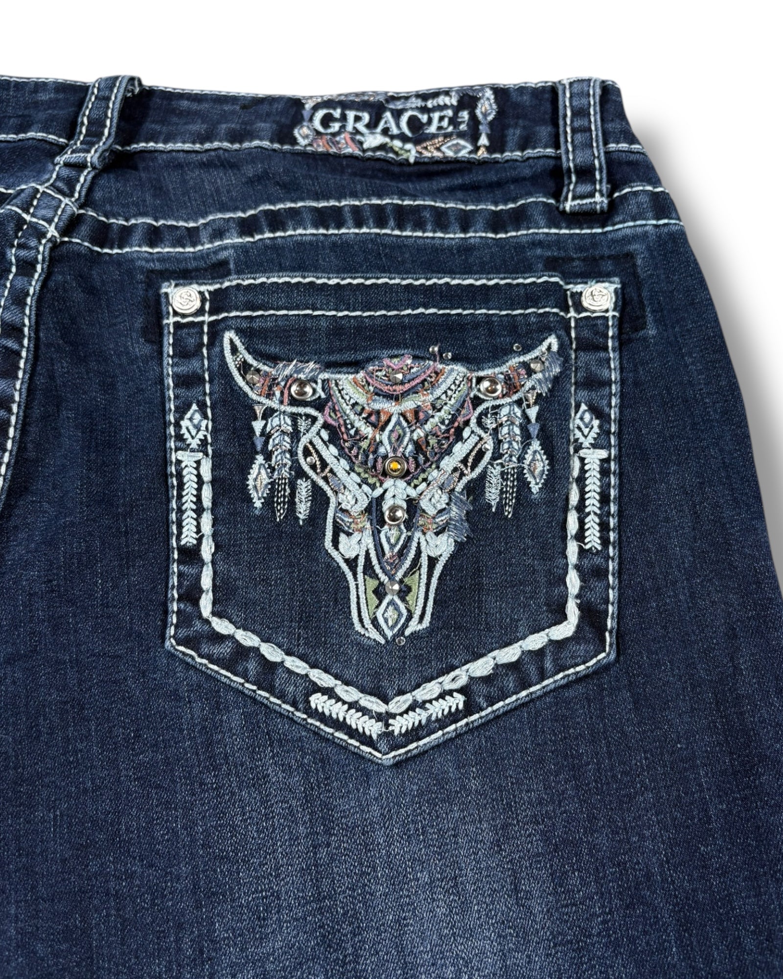 Y2K Flared Jeans (M)